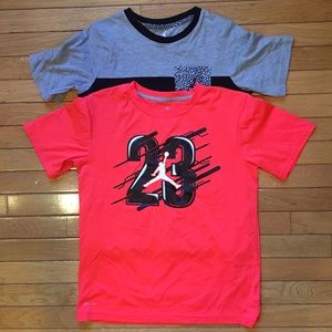 2-Nike Air Jordan Boys youth T-shirts size large